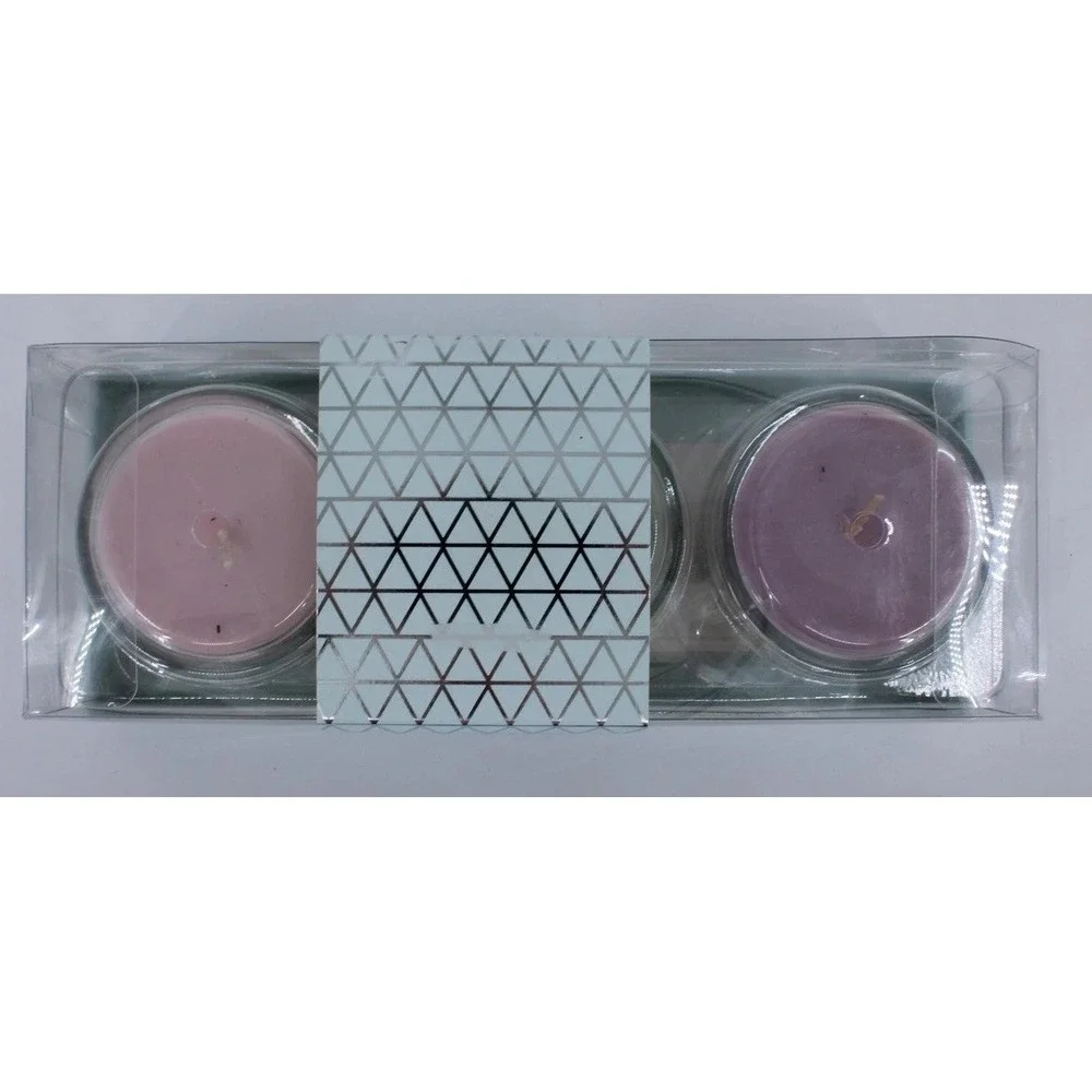 Self Care Votive Candle Set 3pc Lotus Flower Teaberry Jasmine Vine Soy Scented